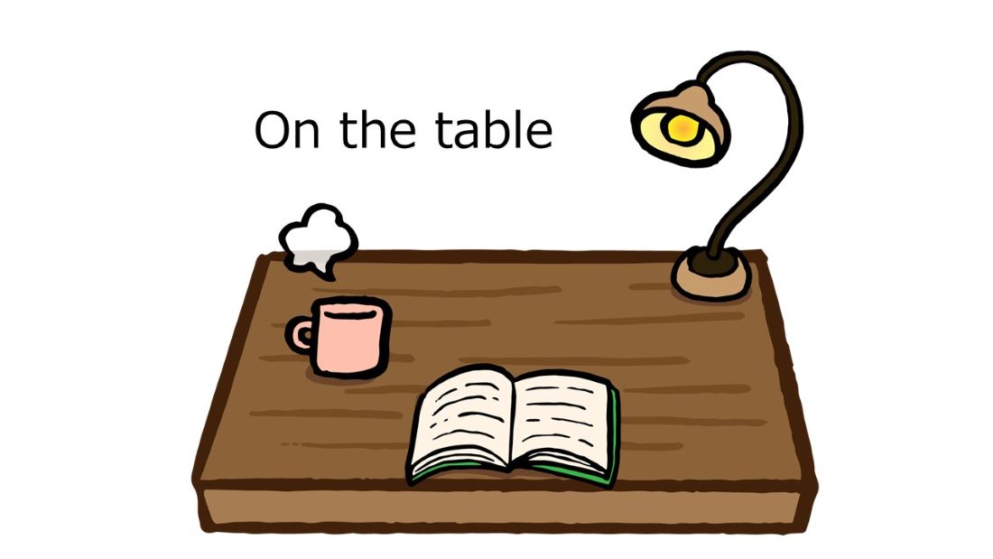 a book on a table